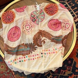 Colorful Sheer bathing suit cover up